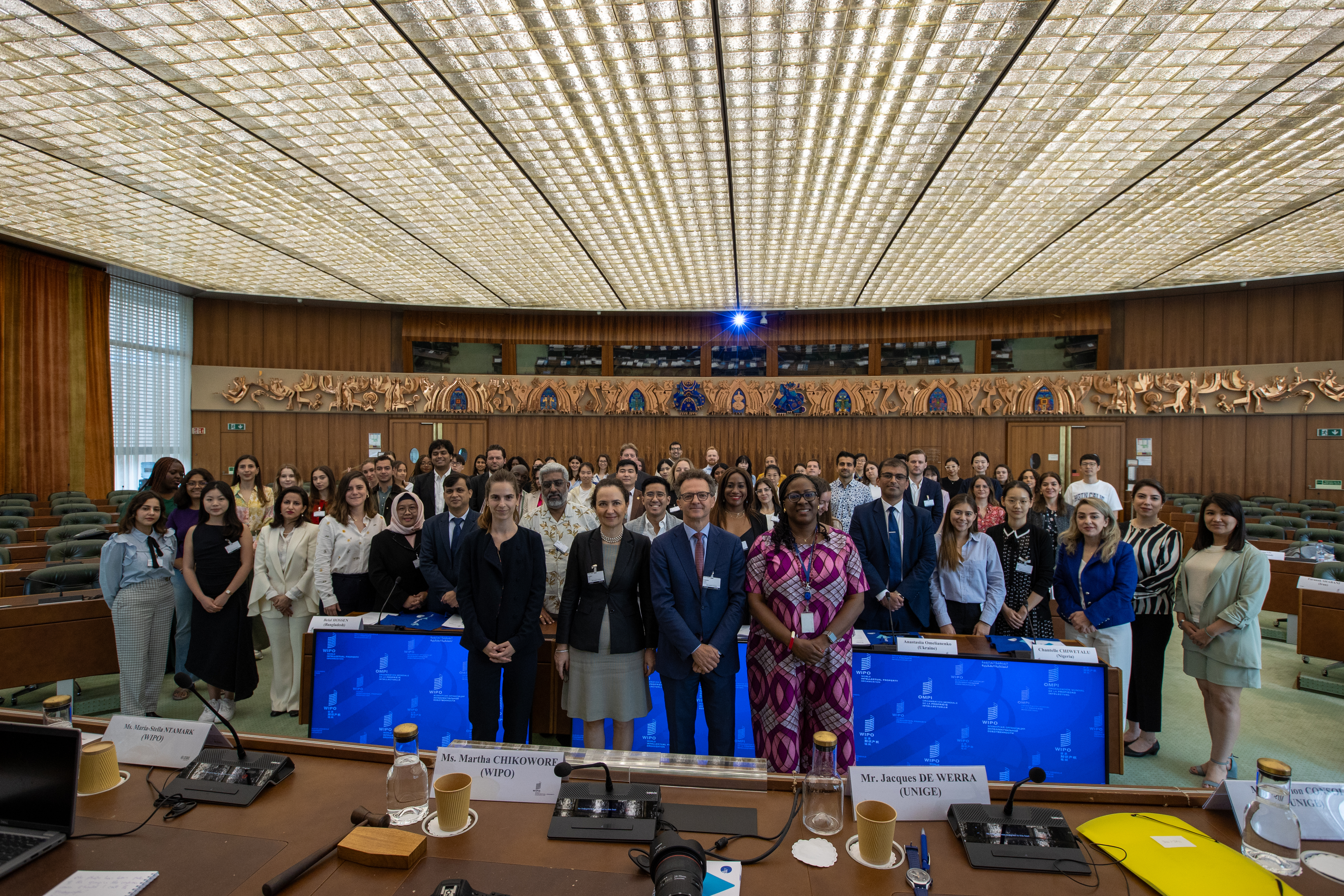 WIPO courtroom group photo