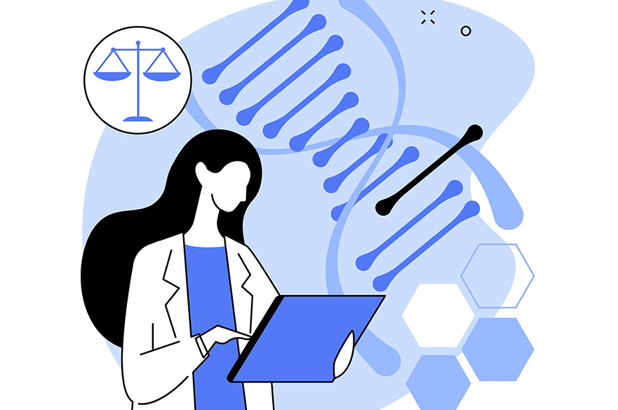 bioethics abstract concept vector