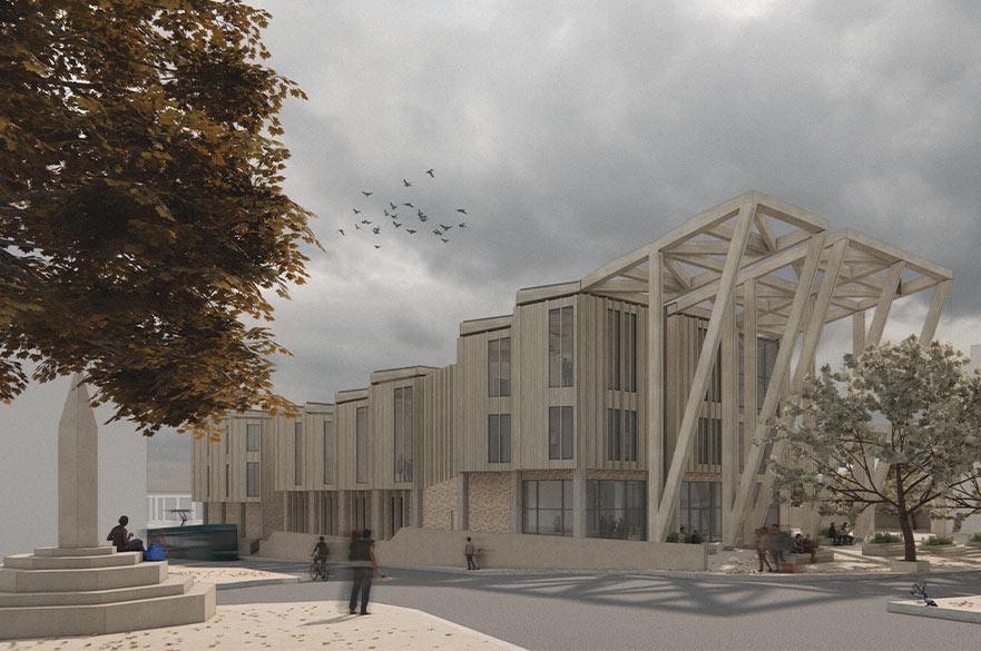 Render of a building