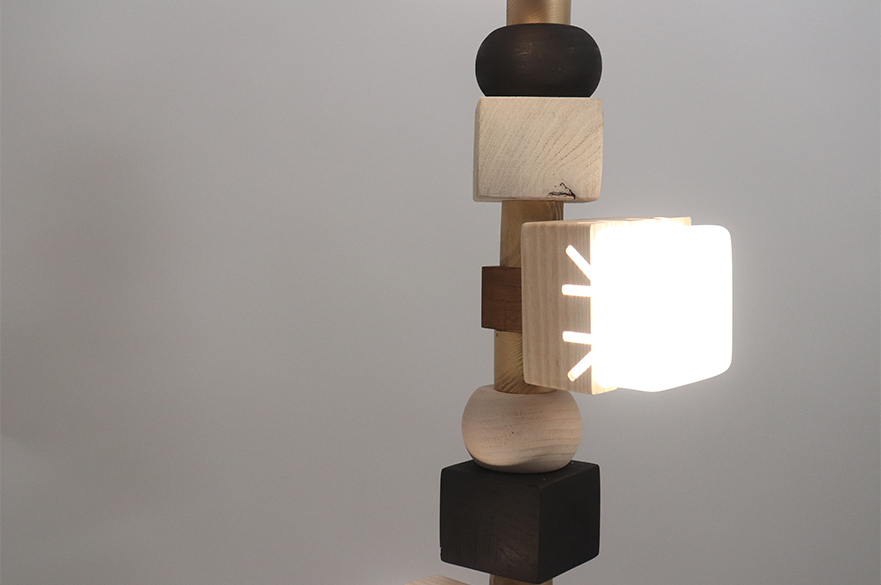 Render of a well-being lamp