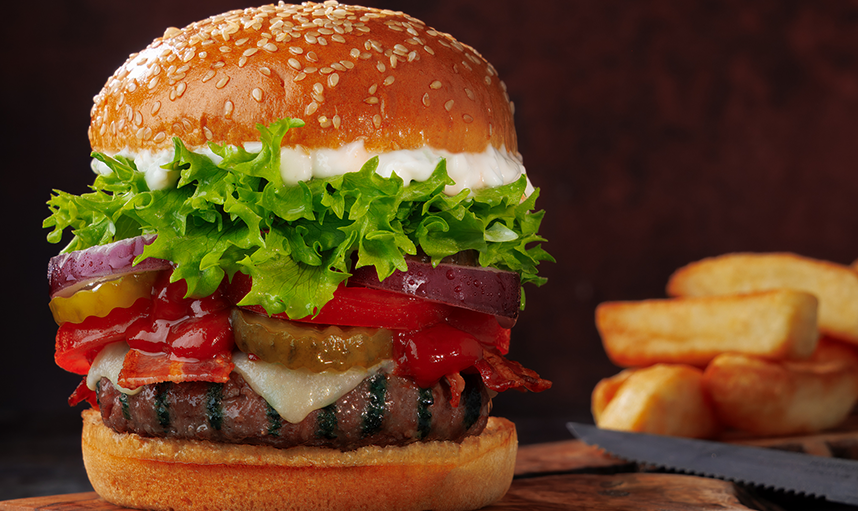 Image of Burger and Chips
