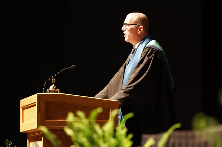 Matthew Homewood at Campbell Law School graduation