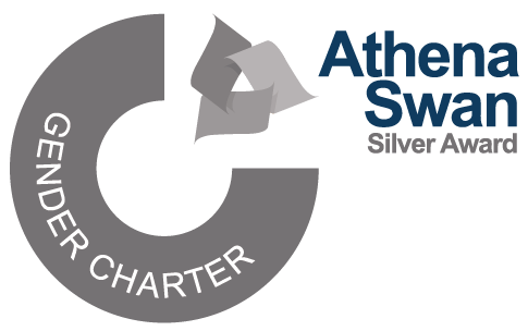 Silver award badge for Athena SWAN