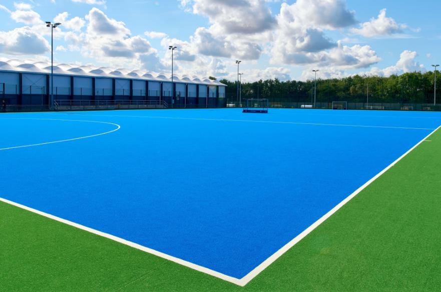a shot of the newly refurbished hockey pitch at Clifton