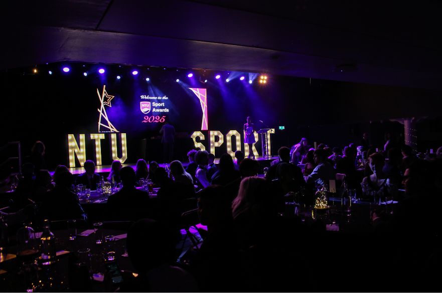 a photo of the room hosting the event
