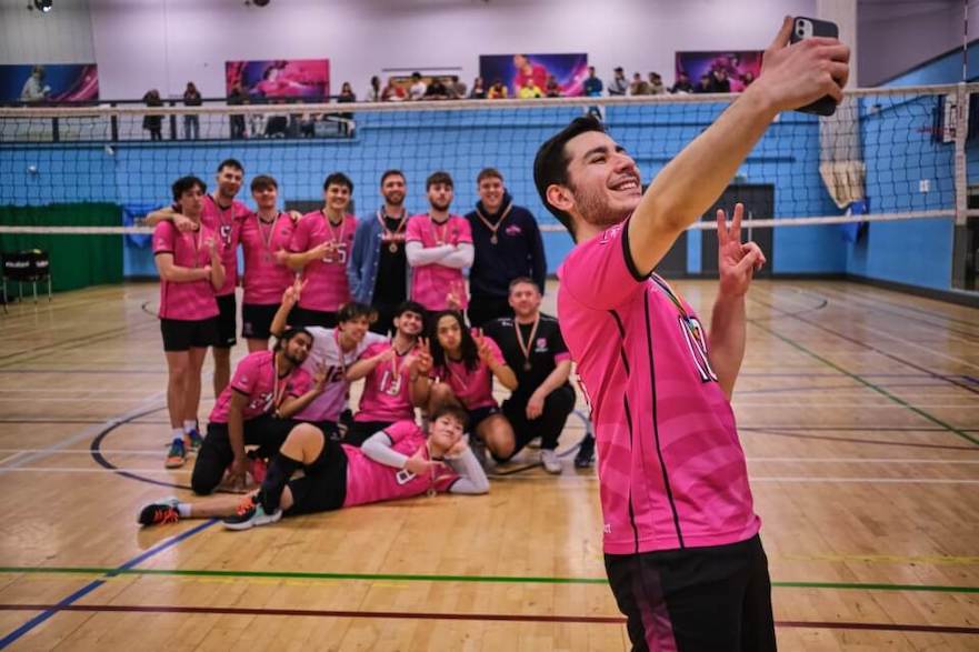 Volleyball team at Varsity