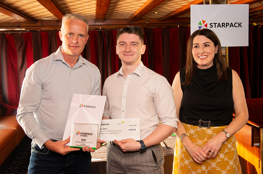Ian Gilbert being awarded Starpack Award