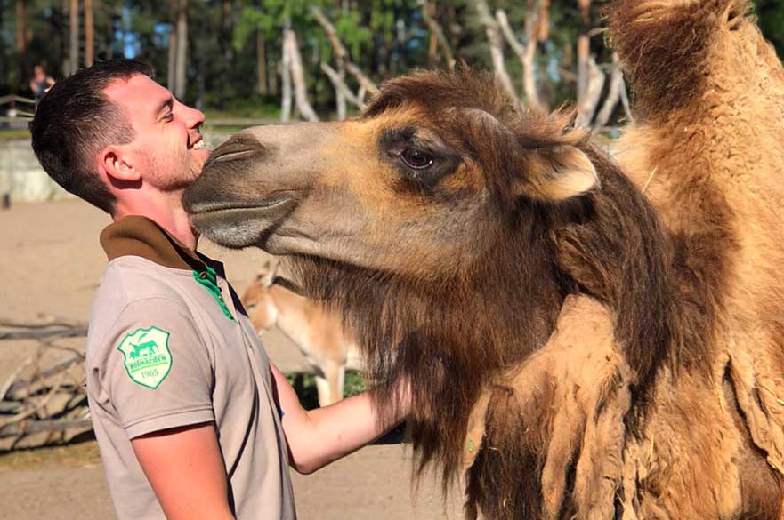 Michael with camel