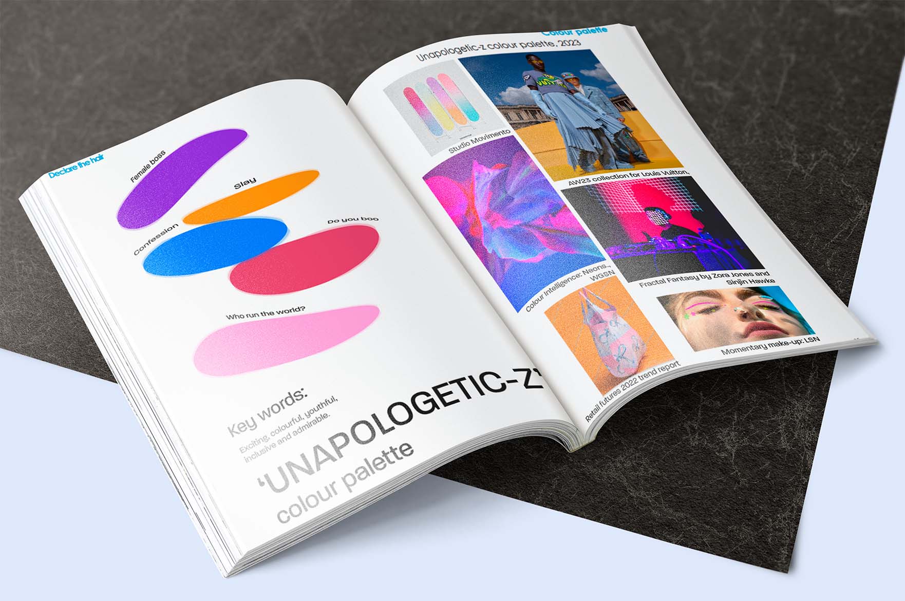 Branding guideline created by BA Fashion Communication and Promotion student