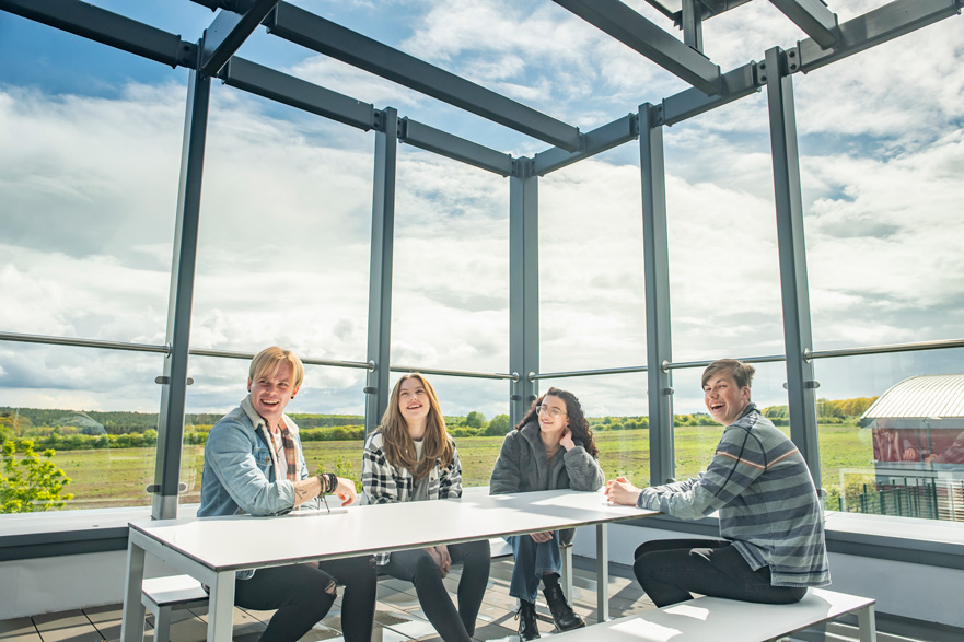 Students outside