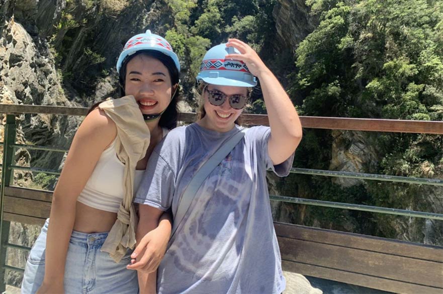 Bethan Burroughes visited Taiwan and made some new friends