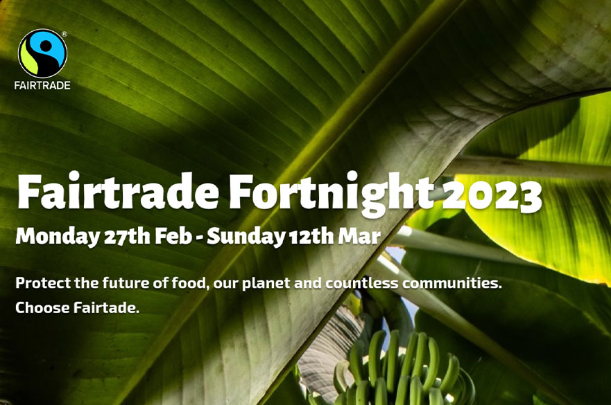 Fairtrade Fortnight 2023 green logo