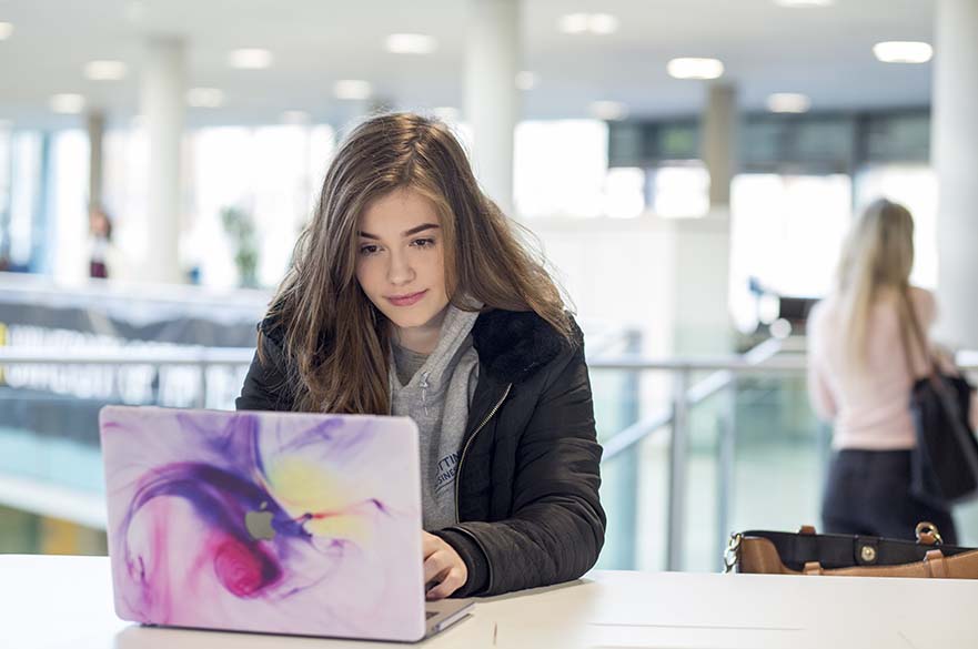 Girl on laptop