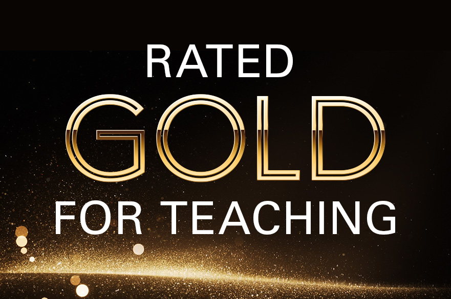 NTU rated TEF Gold for teaching