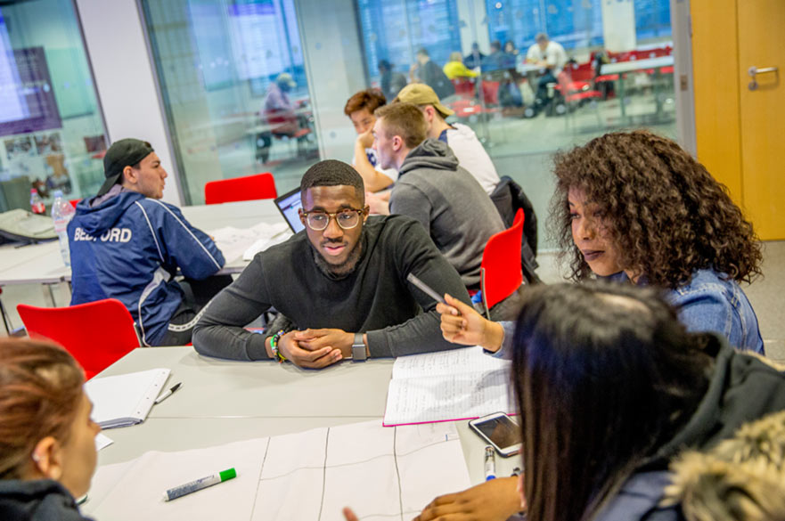 Students attending a Grit workshop